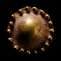 Western Asiatic Gold Shield Boss Pendant