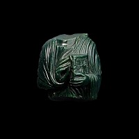Byzantine Nephrite Icon Fragment with Christ Blessing