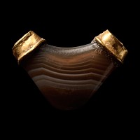 Achaemenid Banded Agate Elbow Bead