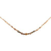 Western Asiatic Agate and Gold Bead Necklace