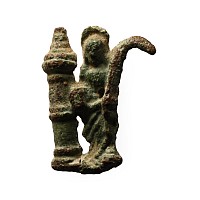 Medieval Bronze Saint Barbara Pilgrim's Badge