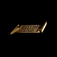 'The Somersham' Medieval Inscribed Silver-Gilt Scroll Mount or Badge
