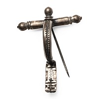 Roman Silver Crossbow Brooch