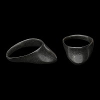 Byzantine Decorated Bronze Archer's Thumb Ring