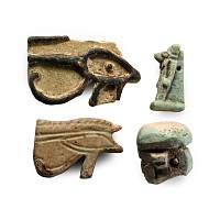 Egyptian Faience Amulet Group