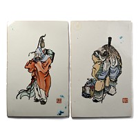 Chinese Tile Pair