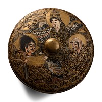 Satsuma Lidded Gilt Ceramic Box
