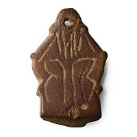 Anglo-Scandinavian Viking Bronze Stirrup Mount with Pseudo-Runes