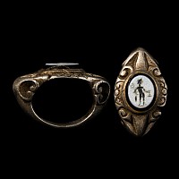 Roman Silver Ring with Mercury Gemstone