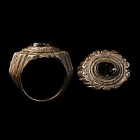 Roman Silver Ring with Garnet