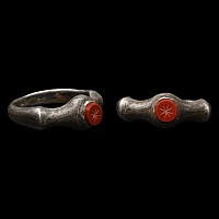 Roman Silver Ring with Star Gemstone