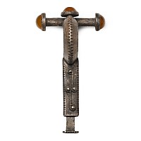 Late Roman Silver Crossbow Brooch with Mechanical Catch