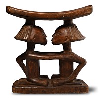 African Congo Wooden Headrest