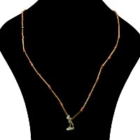 Egyptian Faience Mummy Bead Necklace with Bastet