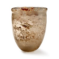 Roman Iridescent Glass Flask