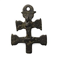 Post Medieval Bronze Cross Pendant