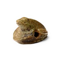 Egyptian Green Stone Frog Amulet