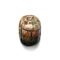 Egyptian Steatite Scarab with Hieroglyphs