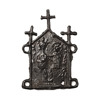Medieval Pewter Pilgrim's Badge with Crosses