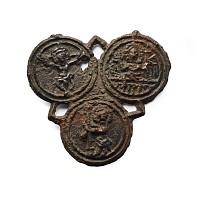 Medieval Dutch Pewter Holy Blood Of Wilsnack Pilgrim's Badge