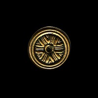 Large Anglo-Saxon Gilt Bronze Saucer Brooch