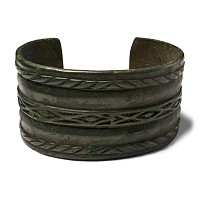 Viking Bronze Bracelet with Bear's Head Terminals