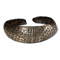 Viking Stamped Silver Bracelet