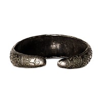 Viking Stamped Silver Bracelet