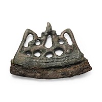 Viking Bronze Fire Steel with Mounted Warriors