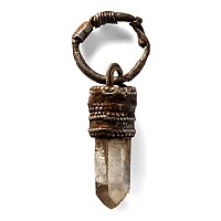 Viking Silver Pendant with Rock Crystal