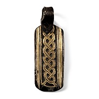 Saxon Silver-Gilt Pendant with Entwined Beasts