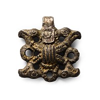 Viking Silver Pendants with Raven's Heads