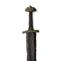 Viking Age Iron Pattern-Welded Sword with Decorated Hilt and Chape