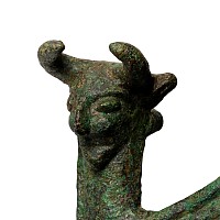 Luristan Bronze Horse Bit Cheek-Pieces Modelled as Winged Gryphons