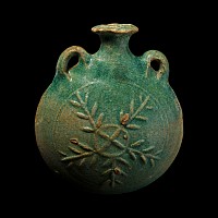 Parthian Blue-Glazed Water Vessel