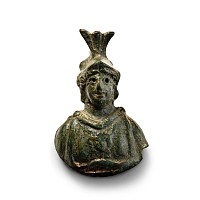 Roman Bronze Bust of Athena