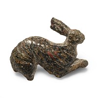 Romano-British Tinned Bronze Hare Brooch