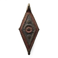 Romano-British Enamelled Bronze Lozenge-Shaped Seal Lid