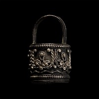 Pre-Viking Silver Filigree Aroma Bucket Pendant
