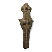 Syro-Hittite Bronze Female Idol Figure