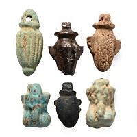 Egyptian Faience Amulet Group