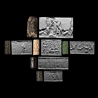 Western Asiatic Stone and Faience Cylinder Seal Group