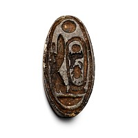 Egyptian Stone Scaraboid with Cartouche of Thutmose IV