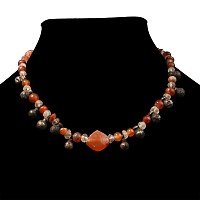 Western Asiatic Silver and Stone Bead Group