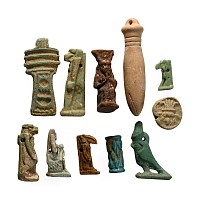 Egyptian Faience Amulet Group