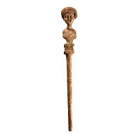 Roman Bone Pin with Bust