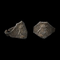 Roman Silver Beetle Ring