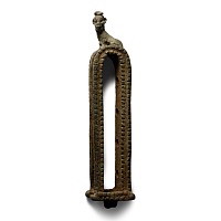 Romano-Egyptian Bronze Sistrum Fragment with Goat