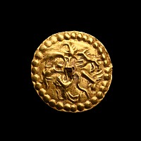 Roman Gold Applique with Magical Symbols