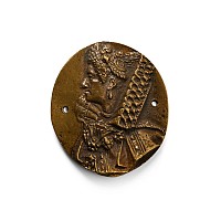 Post Medieval Bronze Medallion of Maria Magdalena of Austria